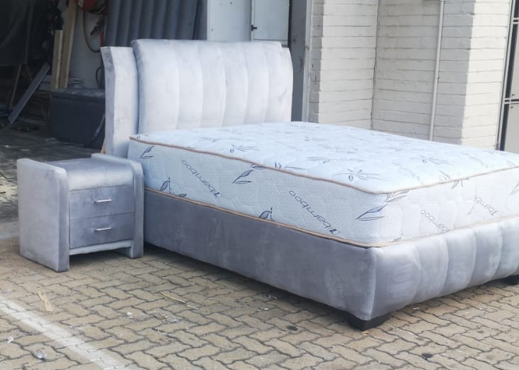 Custom design Bed in Velvet