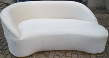 Load image into Gallery viewer, Curved three Seater &amp; Two Seater in Cream White Velvet
