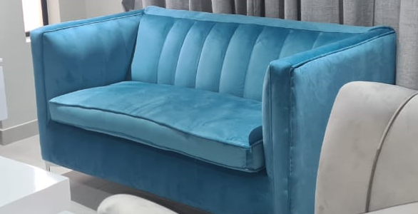 Two seater Executive chair in Torquise blue